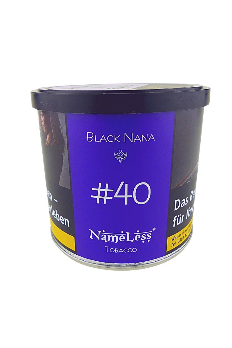 Nameless Tobacco Shisha Tabak Geschmack #40 Black Nana