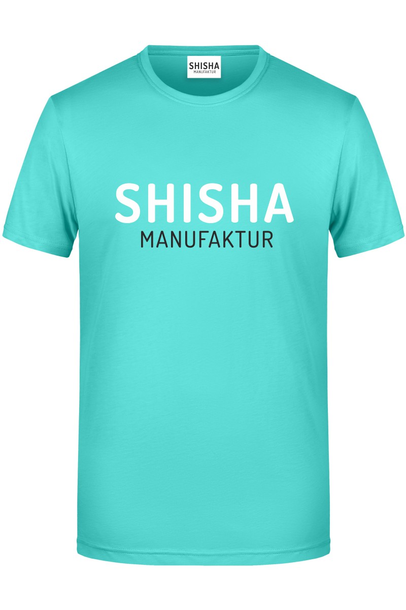 Shisha Manufaktur T-Shirt türkis weiß schwarz