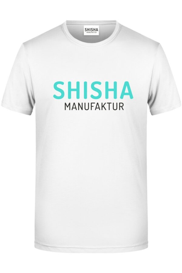 Shisha Manufaktur T-Shirt weiß türkis schwarz